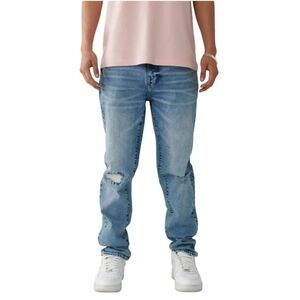 True Religion Rocco Slim Fit Jeans - Torrential Blue Wash